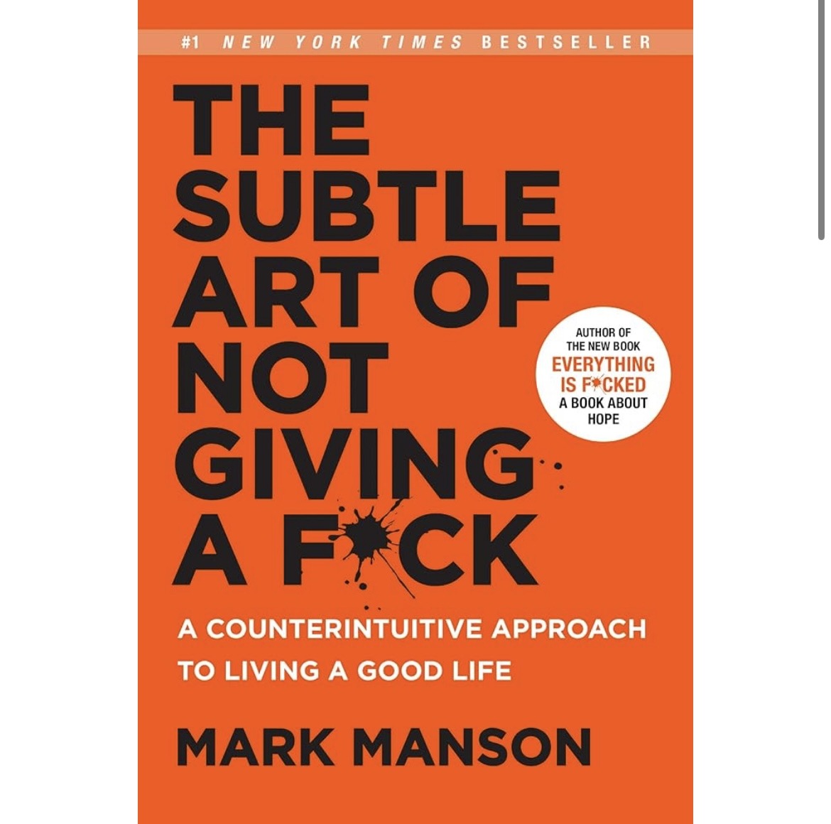 the subtle art of not giving